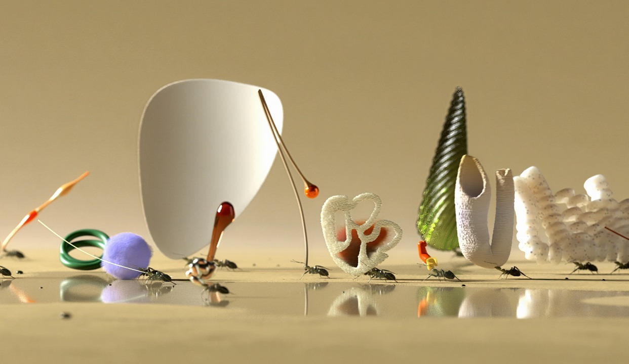 在人类世界的遗迹中，生命在流动