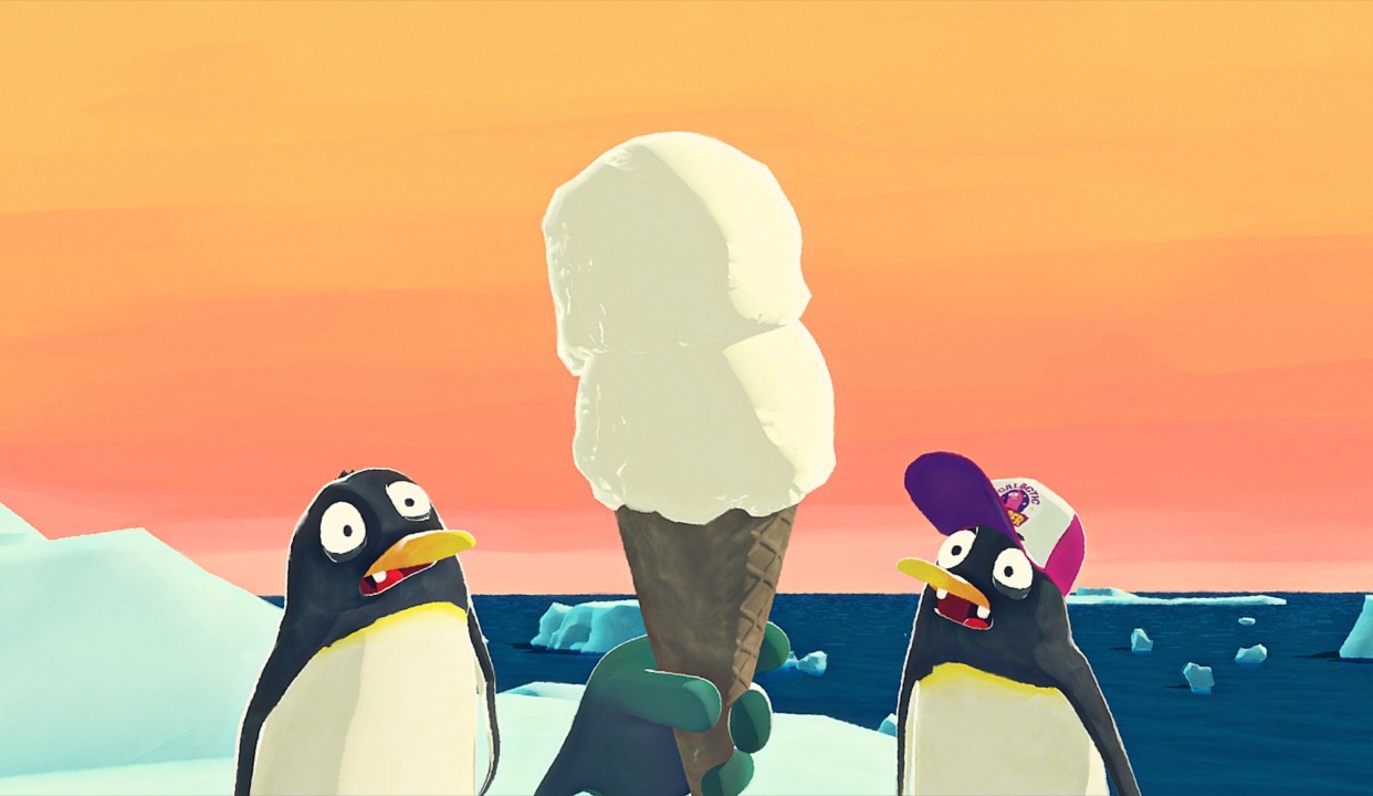 动画短片：没有人可以阻止企鹅吃冰激凌